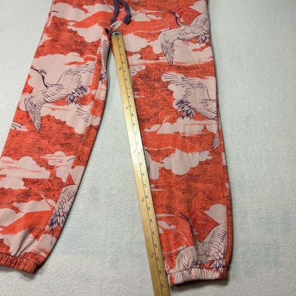 Anthropologie Dailey Practice Camilla knit jogger sweatpants cranebird print. XS - Picture 10 of 13